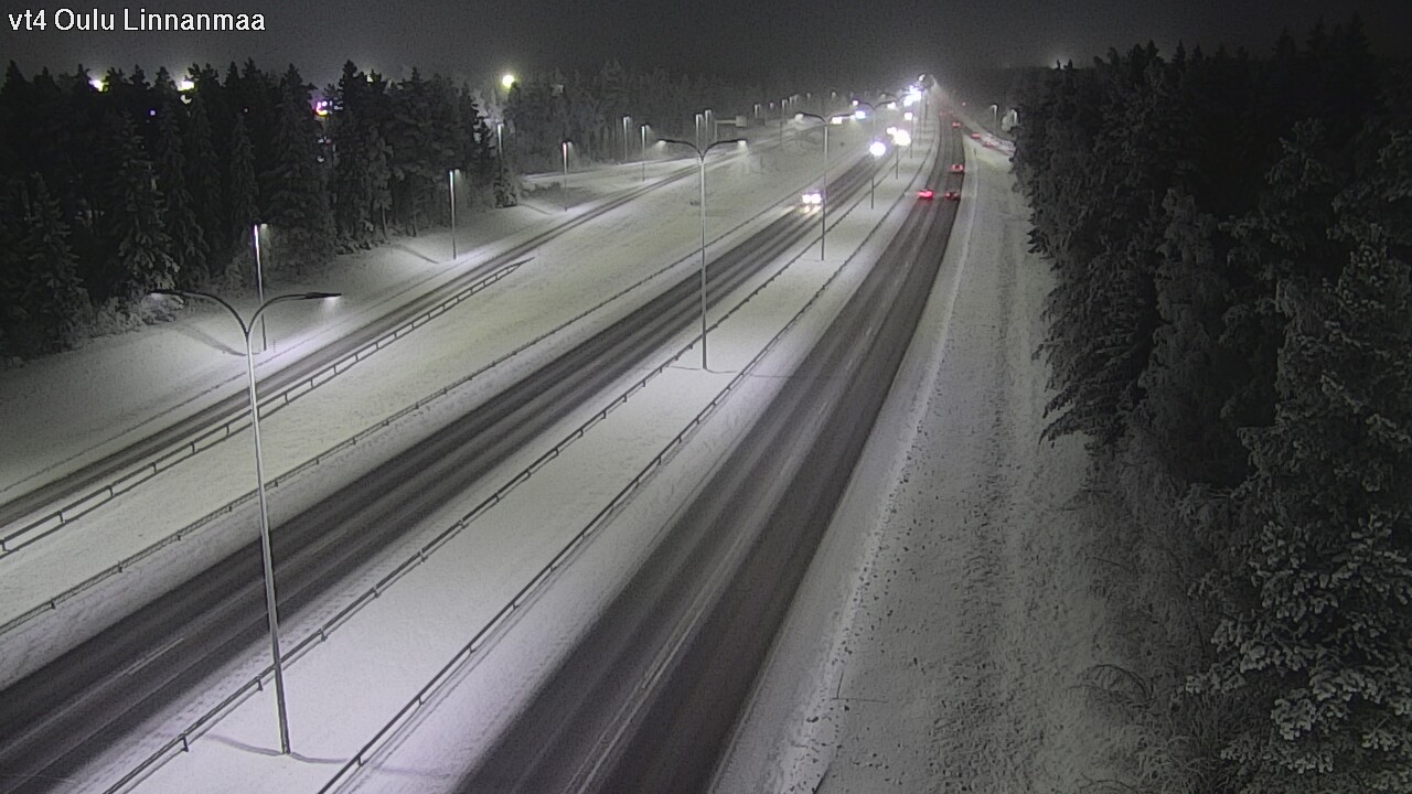 Weather Camera Image Väg 4 Uleåborg, Linnanmaa, Oulu, Pohjois-Pohjanmaa