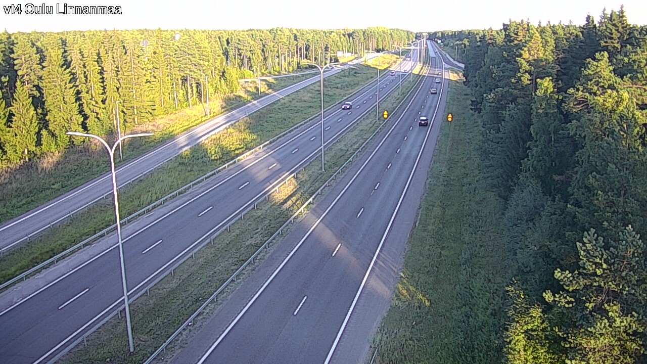 Weather Camera Image Väg 4 Uleåborg, Linnanmaa, Oulu, Pohjois-Pohjanmaa