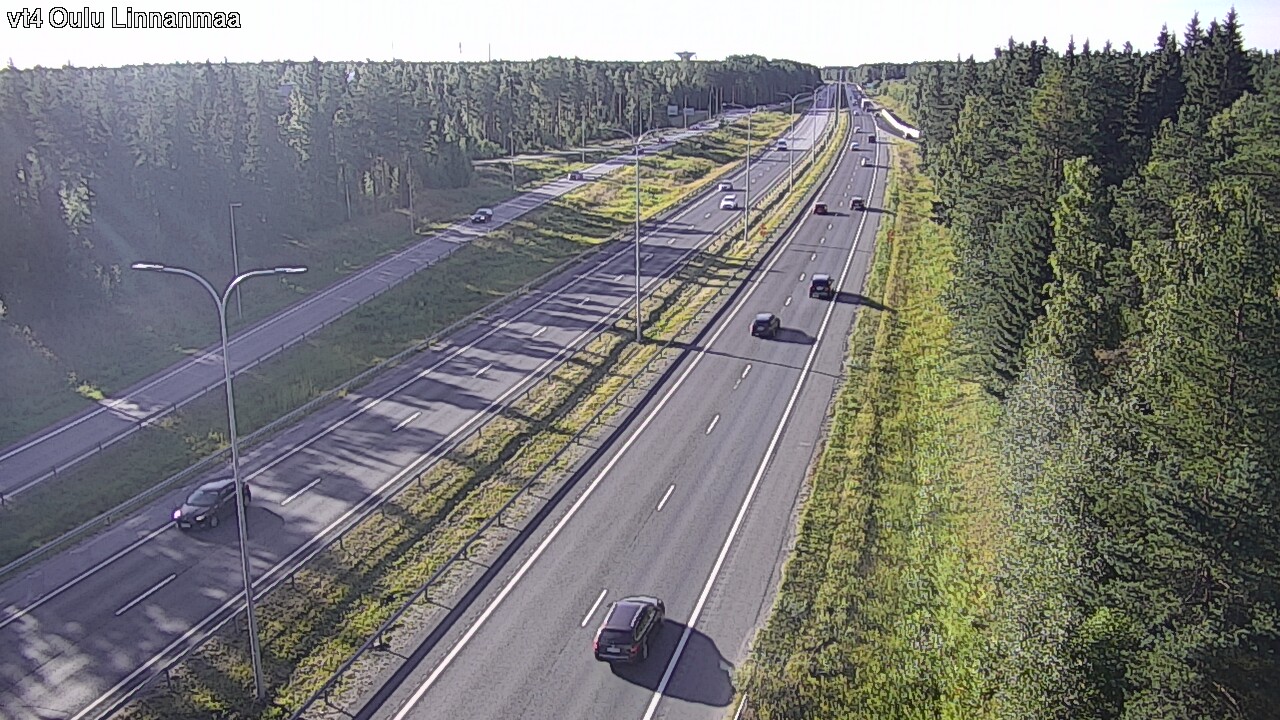 Weather Camera Image Väg 4 Uleåborg, Linnanmaa, Oulu, Pohjois-Pohjanmaa