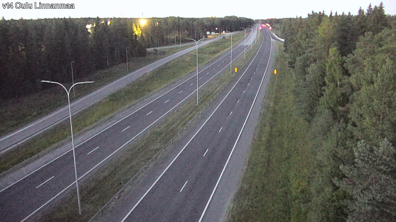 Weather Camera Image Väg 4 Uleåborg, Linnanmaa, Oulu, Pohjois-Pohjanmaa