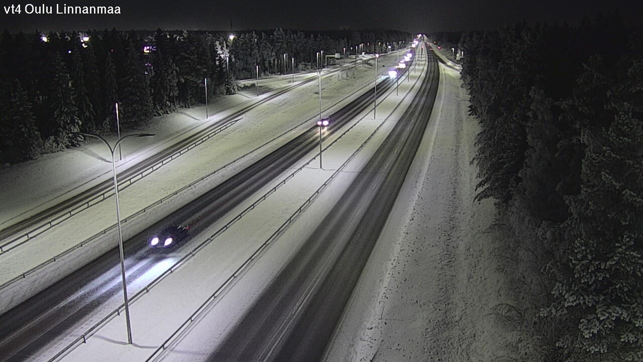 Weather Camera Image Väg 4 Uleåborg, Linnanmaa, Oulu, Pohjois-Pohjanmaa