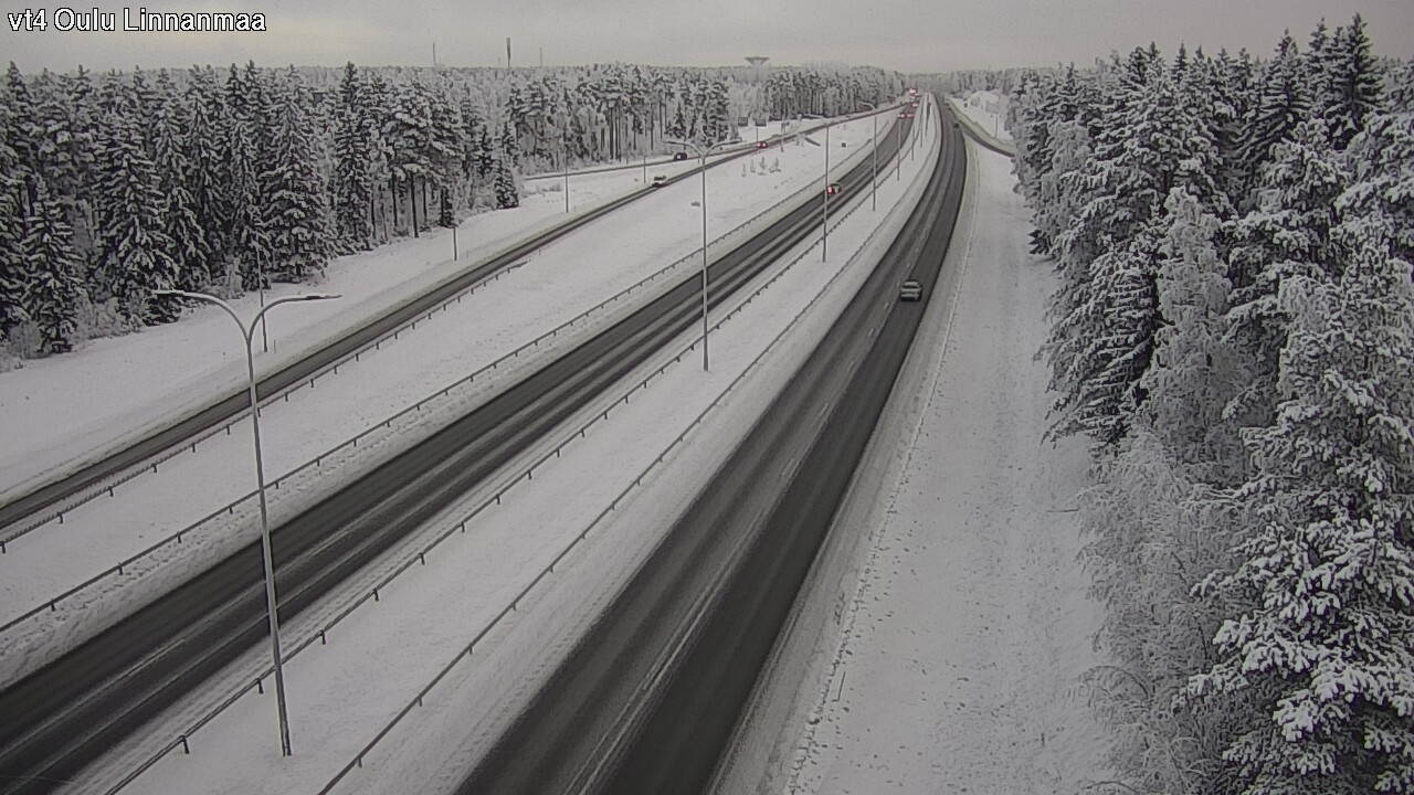 Weather Camera Image Väg 4 Uleåborg, Linnanmaa, Oulu, Pohjois-Pohjanmaa