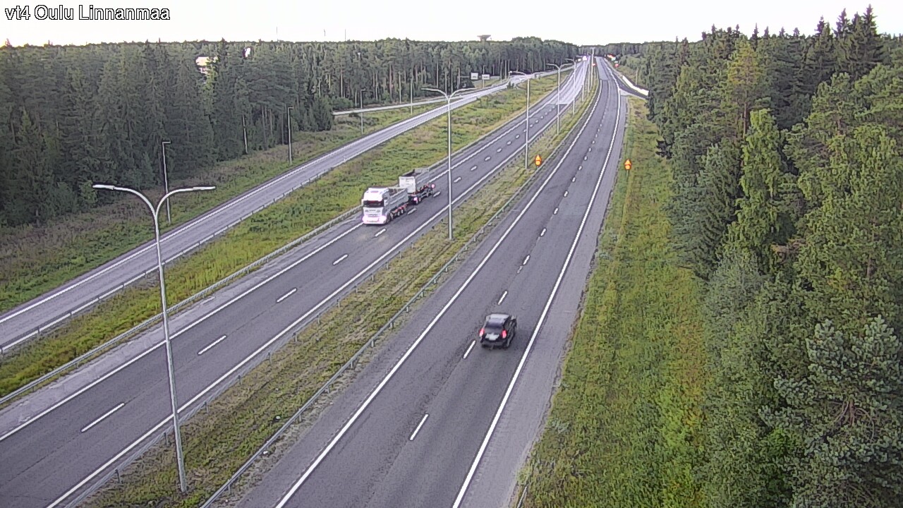 Weather Camera Image Väg 4 Uleåborg, Linnanmaa, Oulu, Pohjois-Pohjanmaa