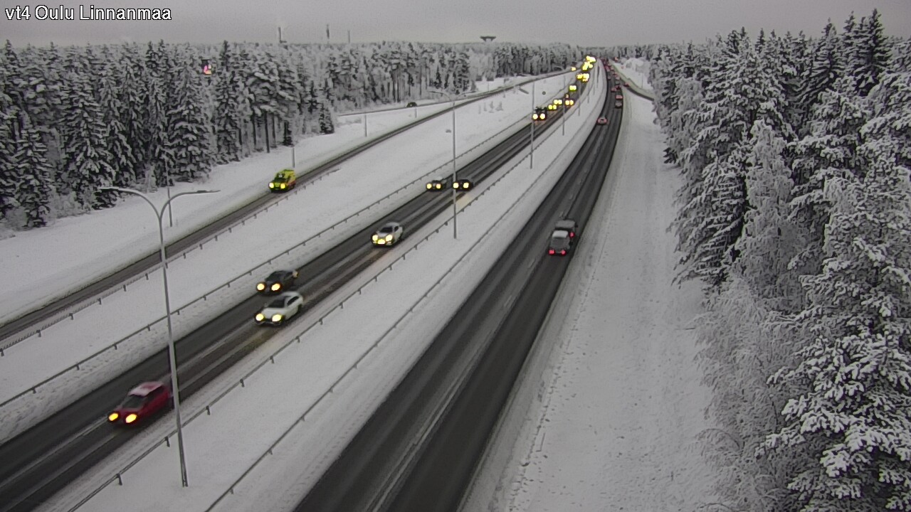 Weather Camera Image Väg 4 Uleåborg, Linnanmaa, Oulu, Pohjois-Pohjanmaa