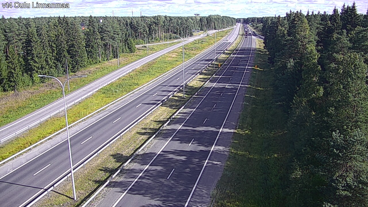 Weather Camera Image Väg 4 Uleåborg, Linnanmaa, Oulu, Pohjois-Pohjanmaa