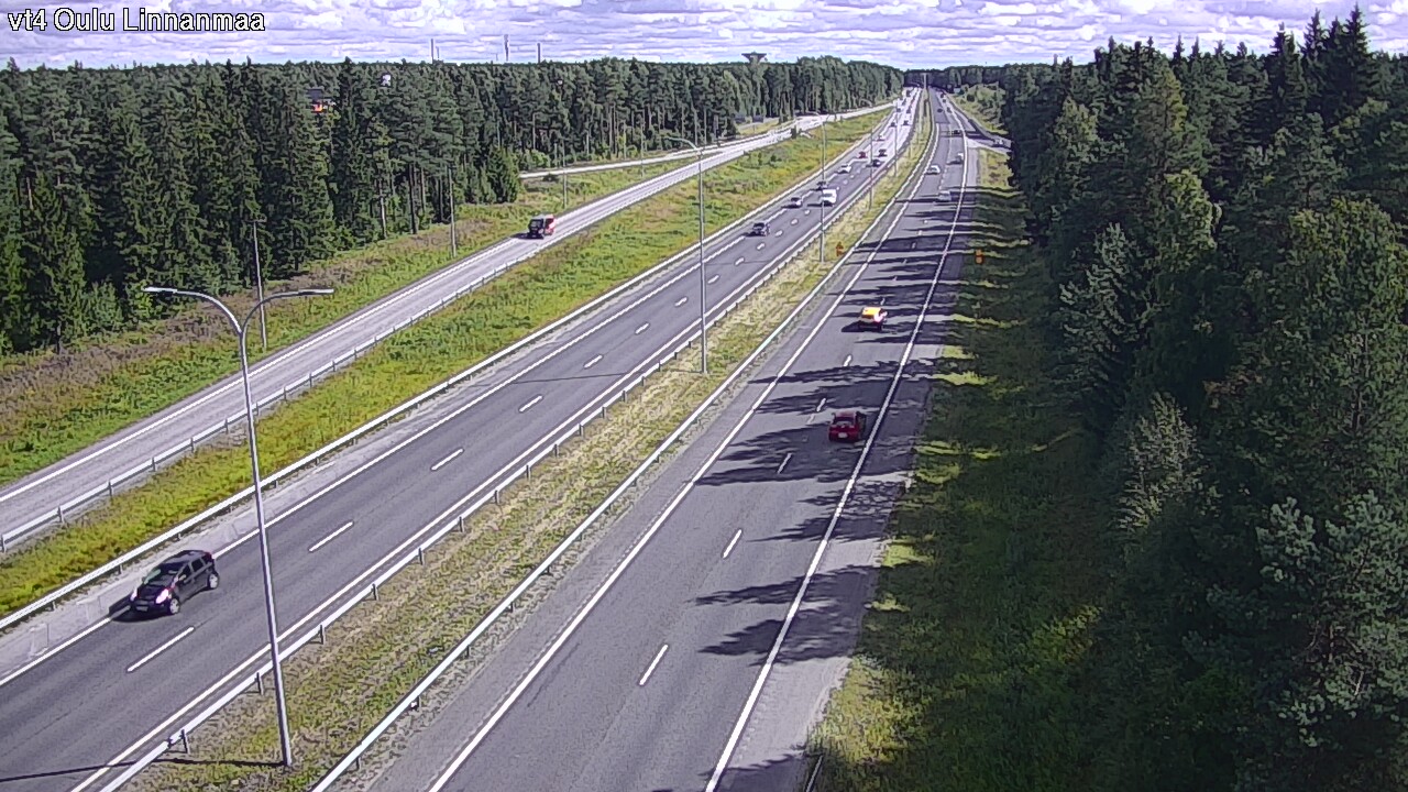Weather Camera Image Väg 4 Uleåborg, Linnanmaa, Oulu, Pohjois-Pohjanmaa