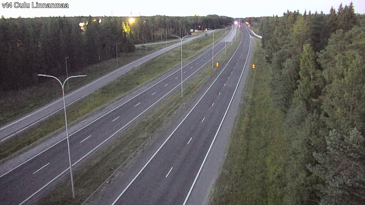 Weather Camera Image Väg 4 Uleåborg, Linnanmaa, Oulu, Pohjois-Pohjanmaa