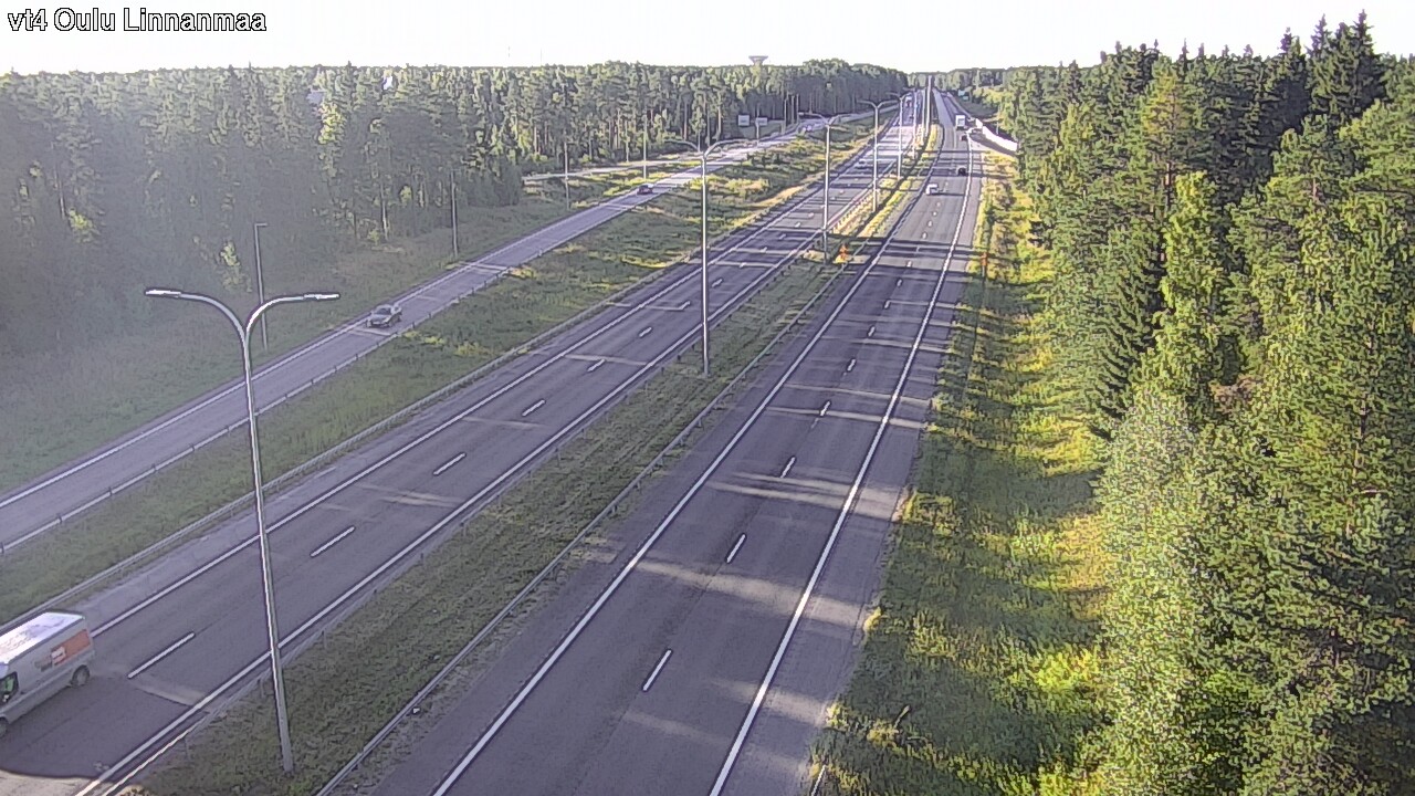 Weather Camera Image Väg 4 Uleåborg, Linnanmaa, Oulu, Pohjois-Pohjanmaa