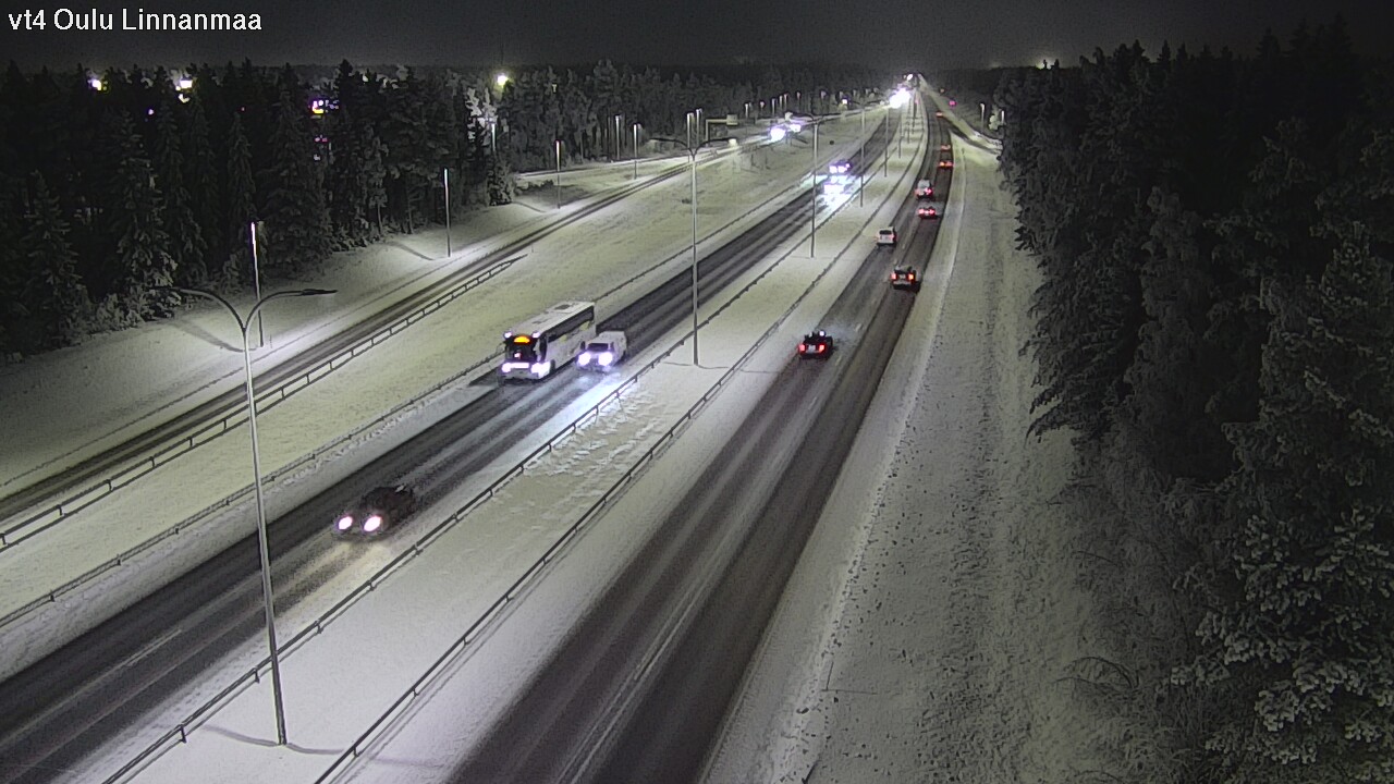 Weather Camera Image Väg 4 Uleåborg, Linnanmaa, Oulu, Pohjois-Pohjanmaa