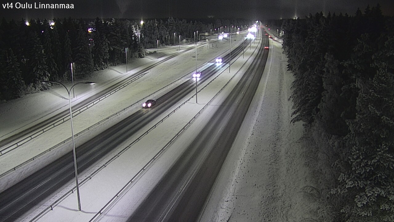 Weather Camera Image Väg 4 Uleåborg, Linnanmaa, Oulu, Pohjois-Pohjanmaa