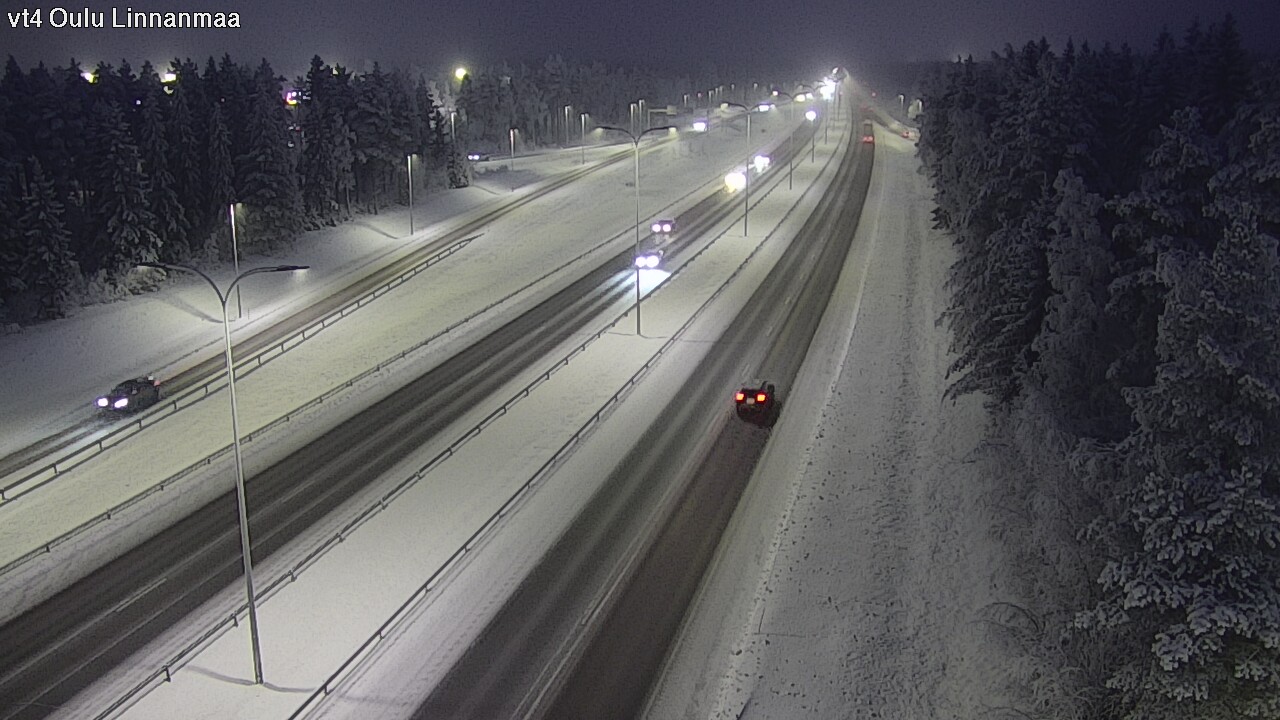 Weather Camera Image Väg 4 Uleåborg, Linnanmaa, Oulu, Pohjois-Pohjanmaa