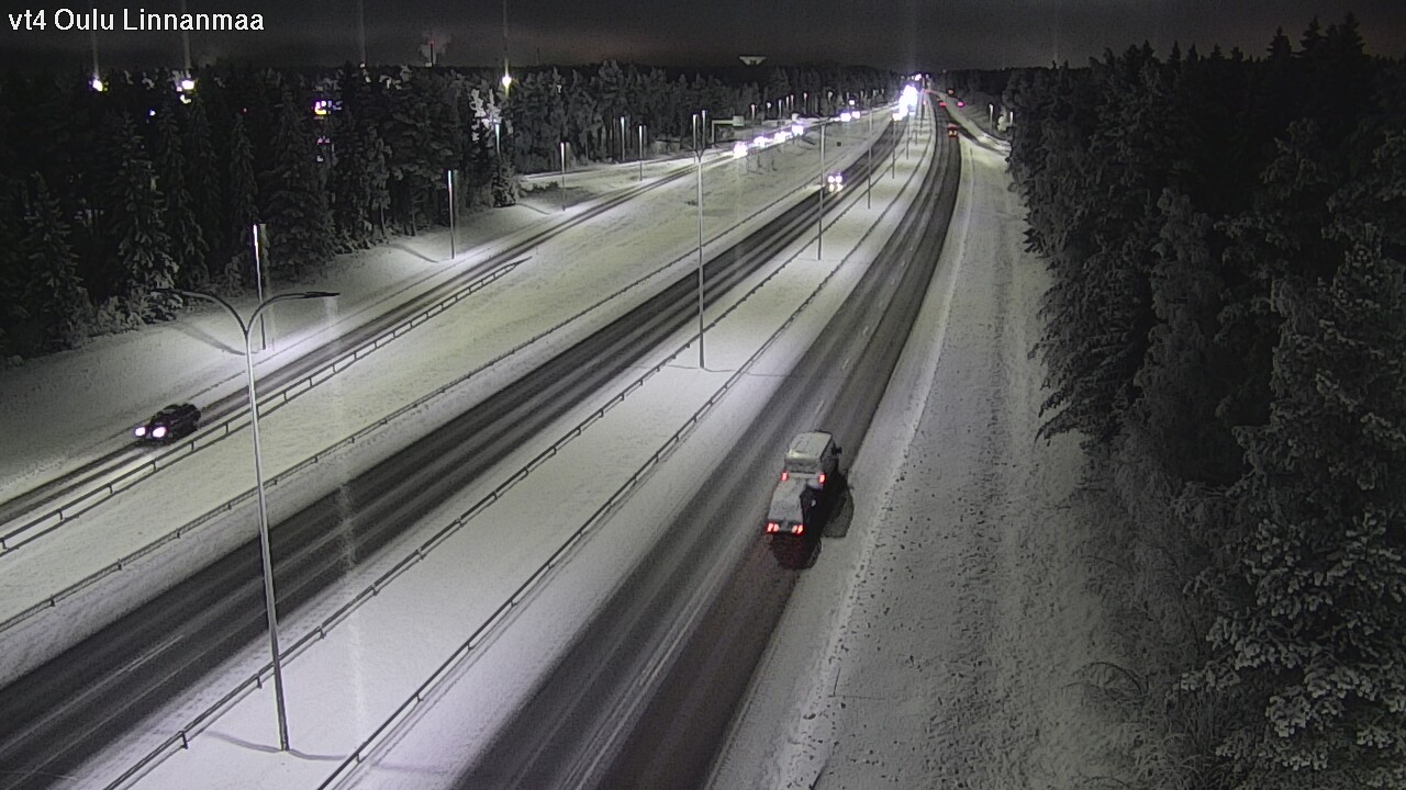 Weather Camera Image Väg 4 Uleåborg, Linnanmaa, Oulu, Pohjois-Pohjanmaa