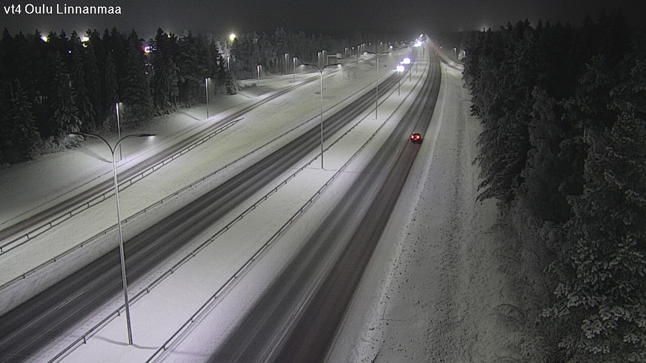 Weather Camera Image Väg 4 Uleåborg, Linnanmaa, Oulu, Pohjois-Pohjanmaa