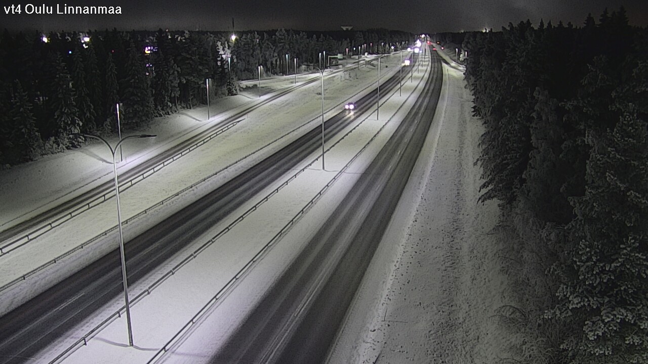 Weather Camera Image Väg 4 Uleåborg, Linnanmaa, Oulu, Pohjois-Pohjanmaa