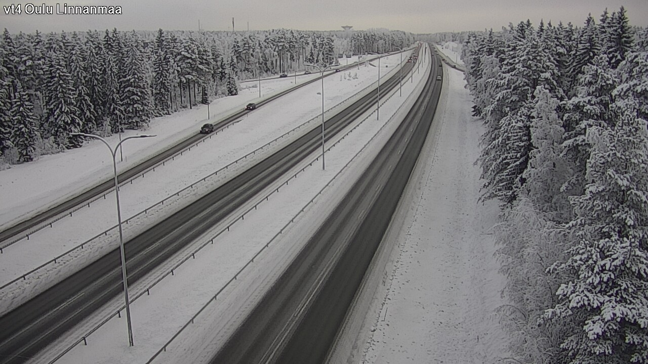 Weather Camera Image Väg 4 Uleåborg, Linnanmaa, Oulu, Pohjois-Pohjanmaa