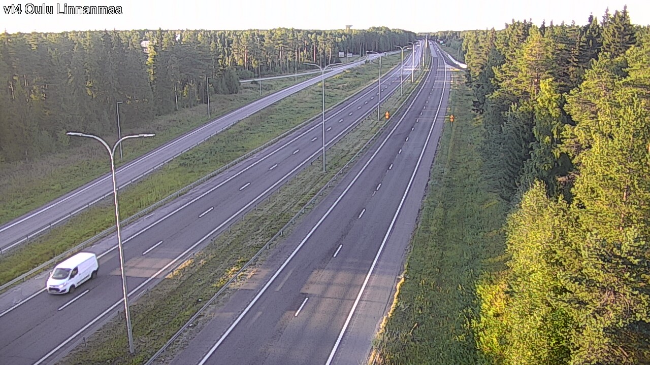 Weather Camera Image Väg 4 Uleåborg, Linnanmaa, Oulu, Pohjois-Pohjanmaa
