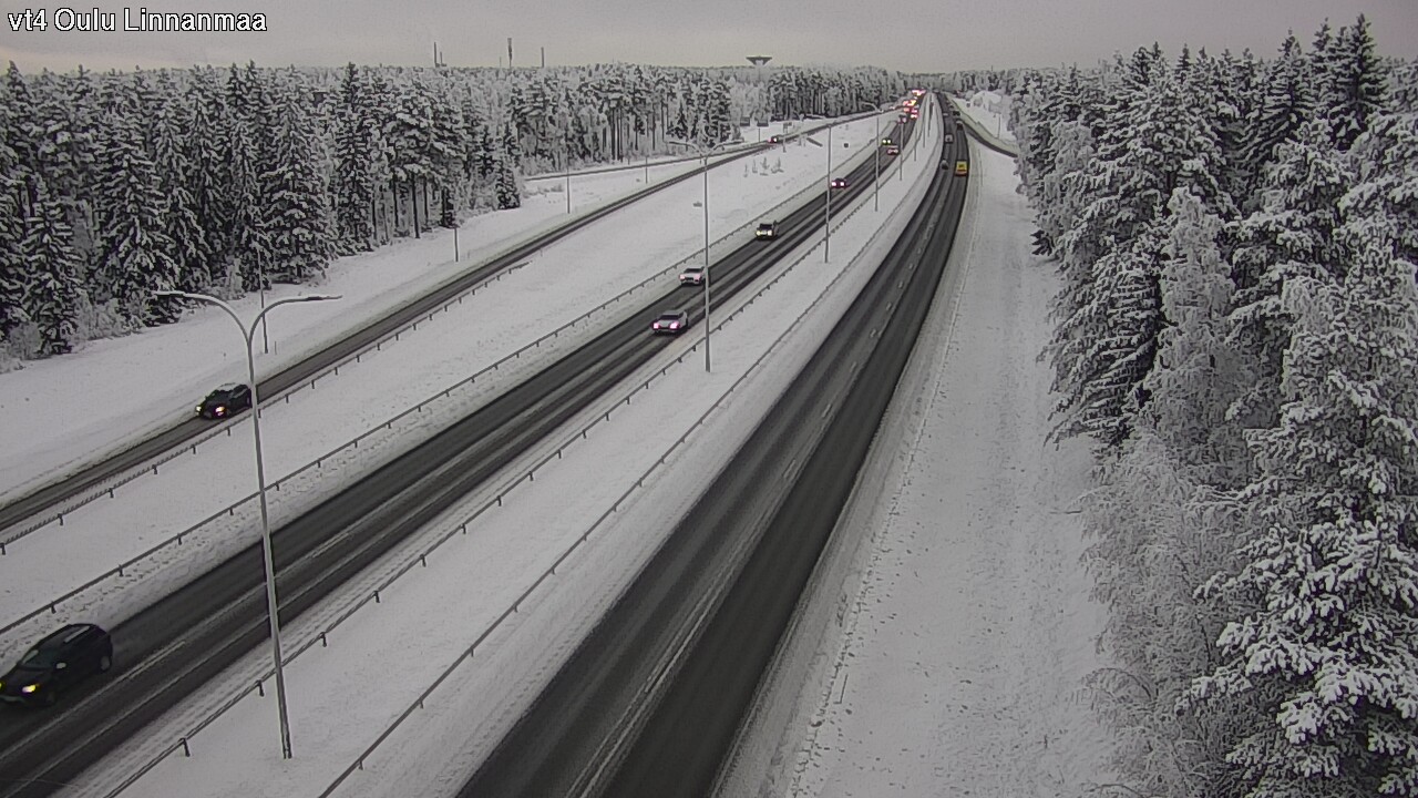 Weather Camera Image Väg 4 Uleåborg, Linnanmaa, Oulu, Pohjois-Pohjanmaa