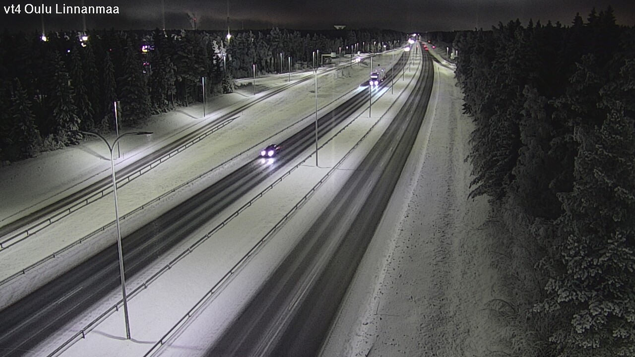 Weather Camera Image Väg 4 Uleåborg, Linnanmaa, Oulu, Pohjois-Pohjanmaa