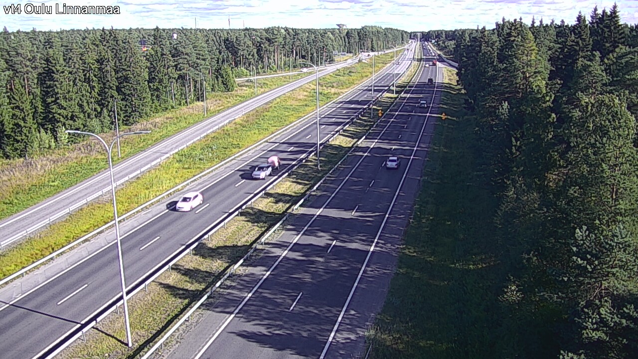 Weather Camera Image Väg 4 Uleåborg, Linnanmaa, Oulu, Pohjois-Pohjanmaa