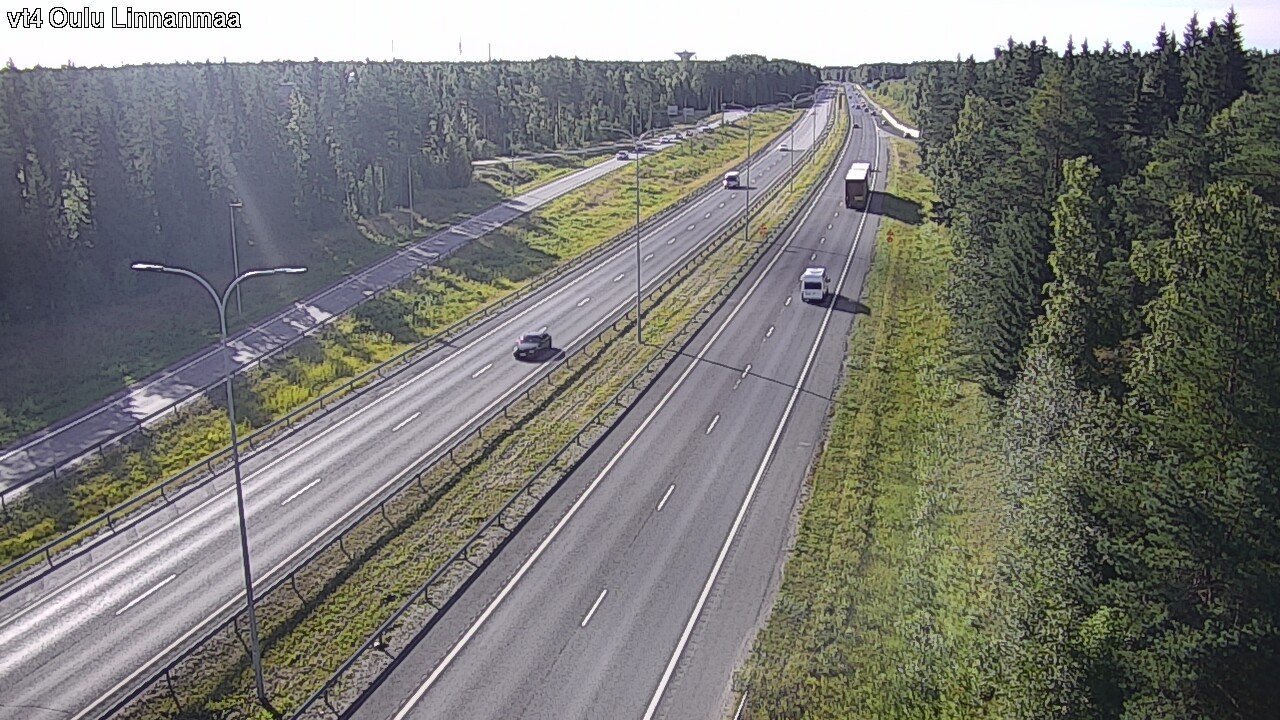 Weather Camera Image Väg 4 Uleåborg, Linnanmaa, Oulu, Pohjois-Pohjanmaa