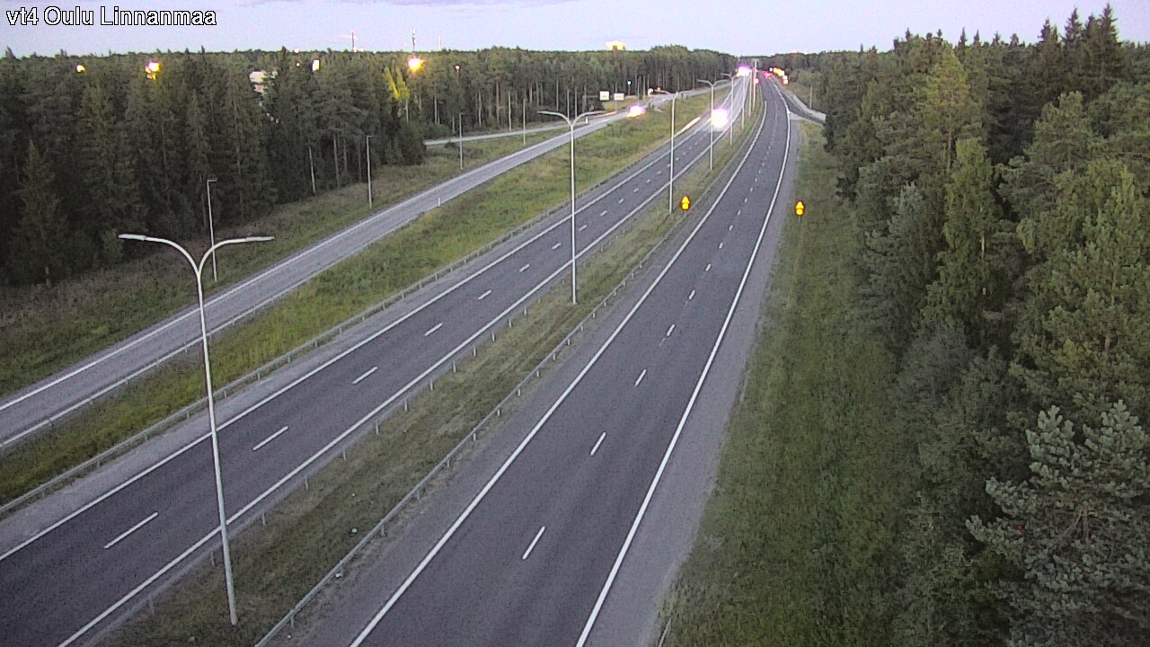 Weather Camera Image Väg 4 Uleåborg, Linnanmaa, Oulu, Pohjois-Pohjanmaa
