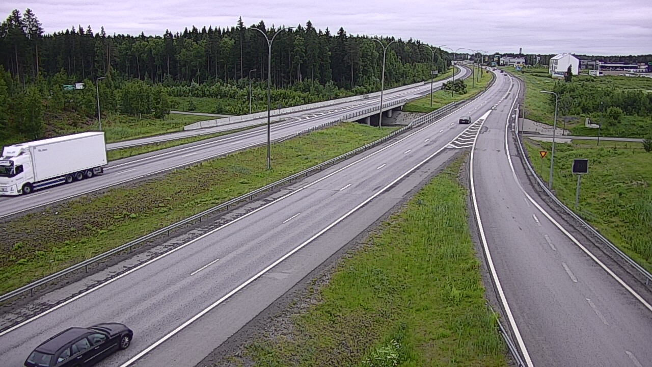 Weather Camera Image Väg 4 Kempele, Zatelliitti, Oulu, Pohjois-Pohjanmaa