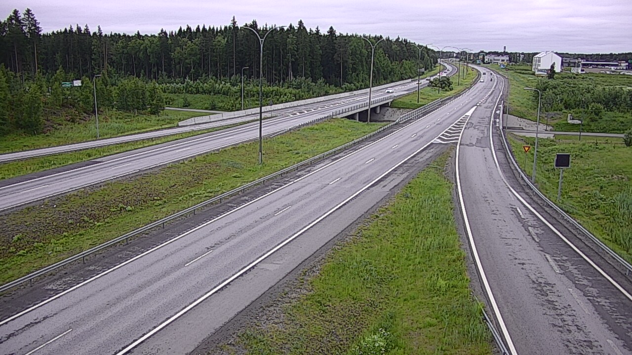 Weather Camera Image Väg 4 Kempele, Zatelliitti, Oulu, Pohjois-Pohjanmaa