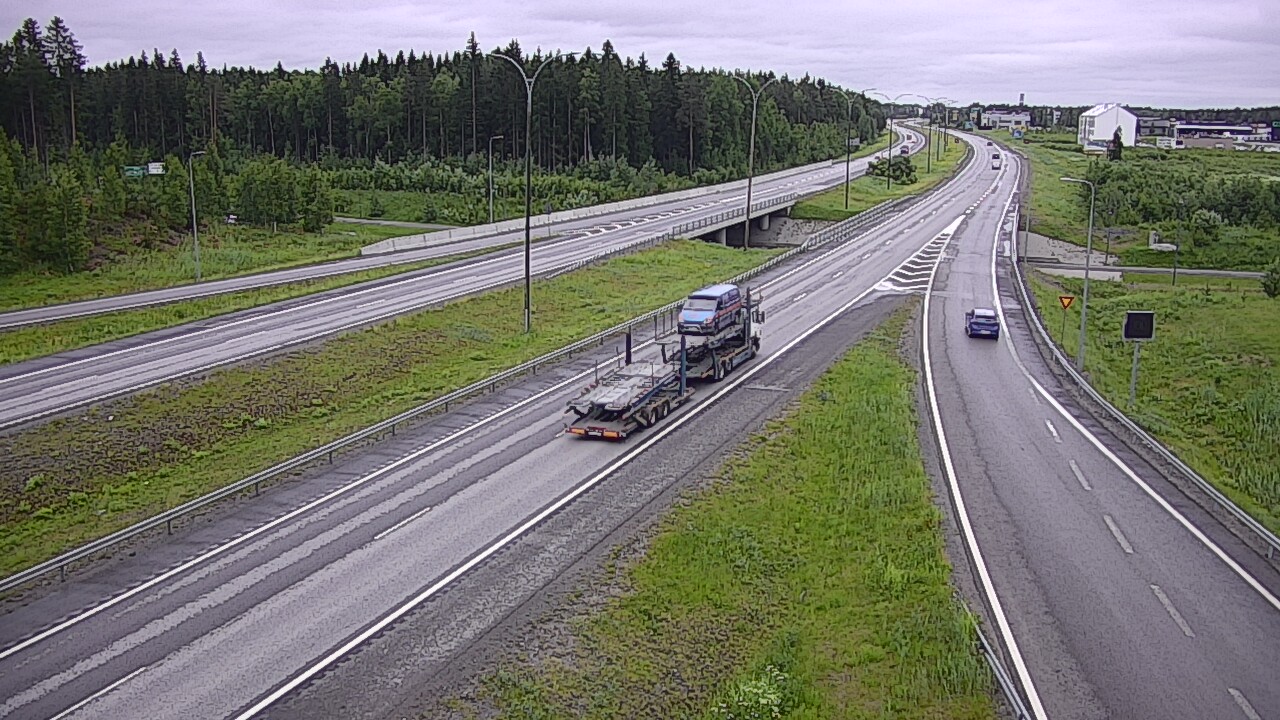Weather Camera Image Väg 4 Kempele, Zatelliitti, Oulu, Pohjois-Pohjanmaa