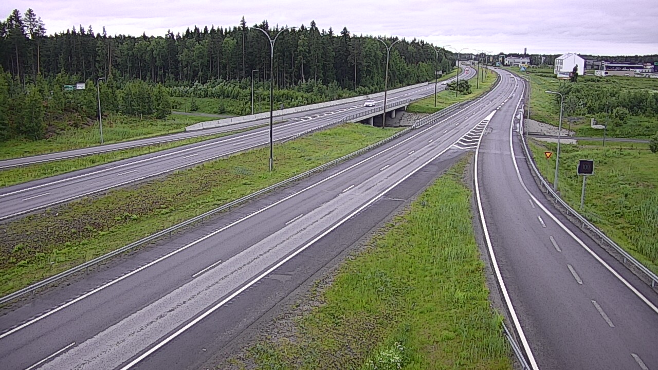 Weather Camera Image Väg 4 Kempele, Zatelliitti, Oulu, Pohjois-Pohjanmaa