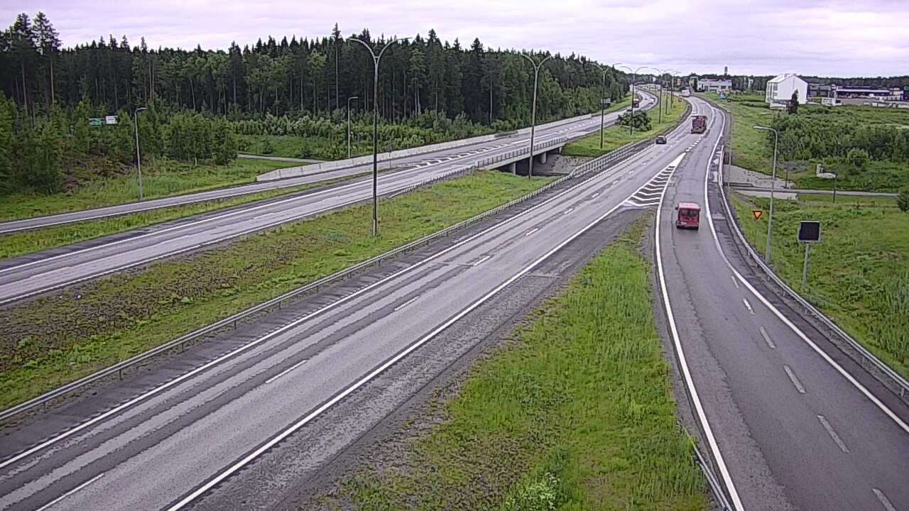 Weather Camera Image Väg 4 Kempele, Zatelliitti, Oulu, Pohjois-Pohjanmaa