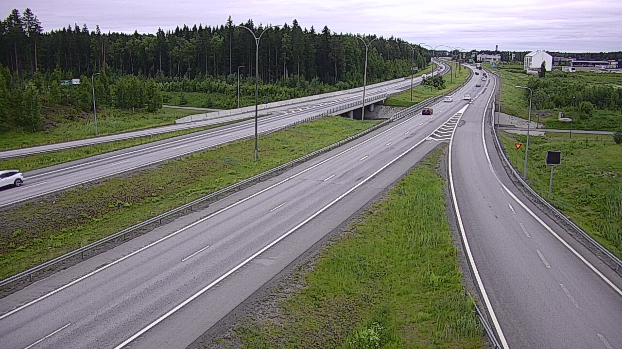 Weather Camera Image Väg 4 Kempele, Zatelliitti, Oulu, Pohjois-Pohjanmaa