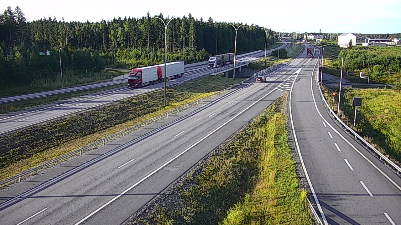 Weather Camera Image Road 4 Kempele, Zatelliitti, Oulu, Pohjois-Pohjanmaa