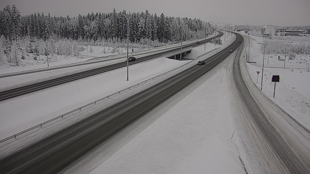 Weather Camera Image Väg 4 Kempele, Zatelliitti, Oulu, Pohjois-Pohjanmaa