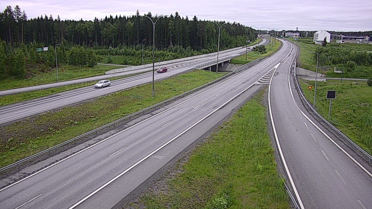 Weather Camera Image Väg 4 Kempele, Zatelliitti, Oulu, Pohjois-Pohjanmaa