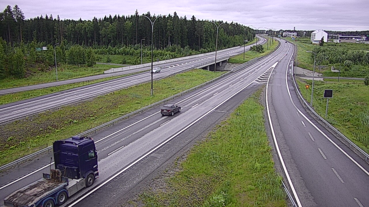 Weather Camera Image Väg 4 Kempele, Zatelliitti, Oulu, Pohjois-Pohjanmaa
