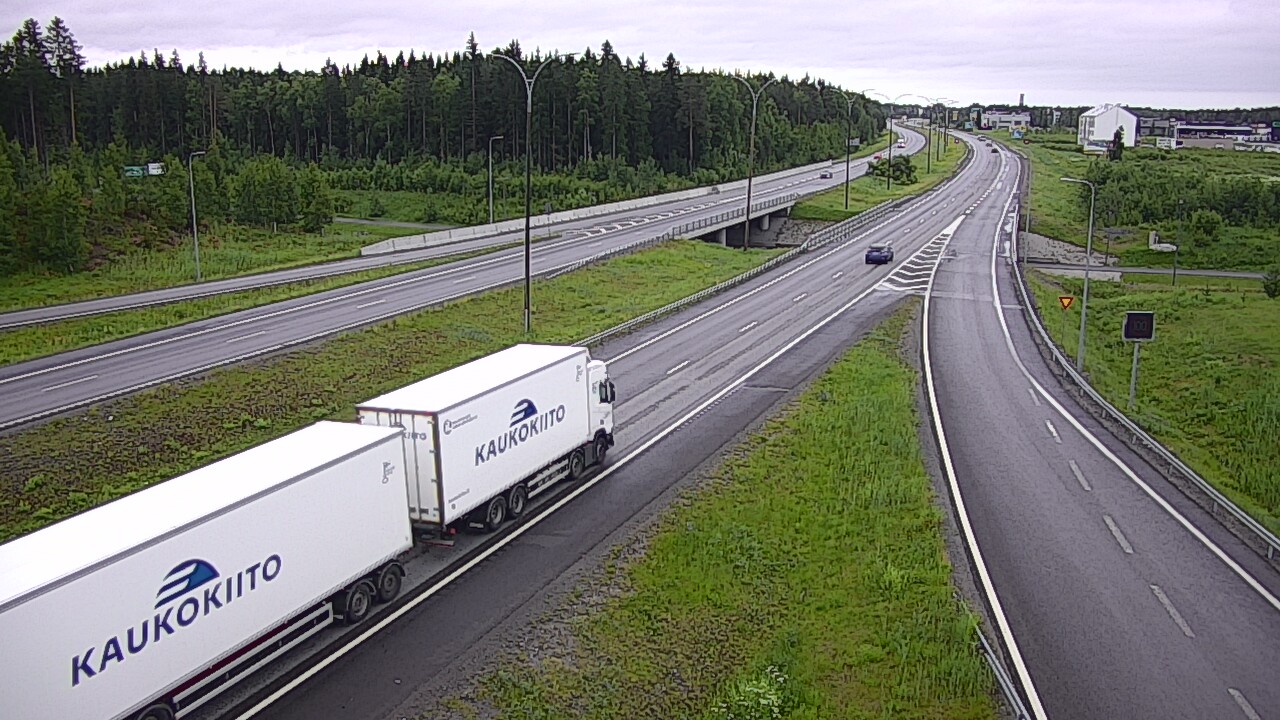 Weather Camera Image Väg 4 Kempele, Zatelliitti, Oulu, Pohjois-Pohjanmaa