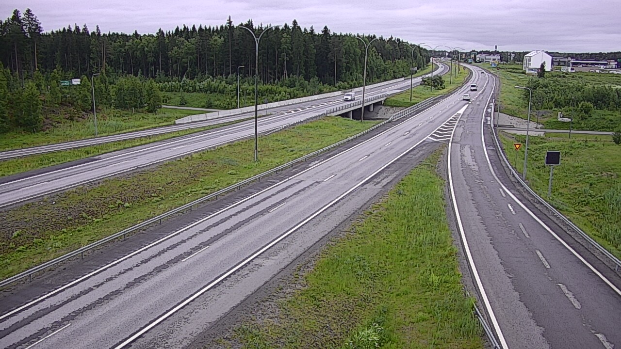 Weather Camera Image Väg 4 Kempele, Zatelliitti, Oulu, Pohjois-Pohjanmaa