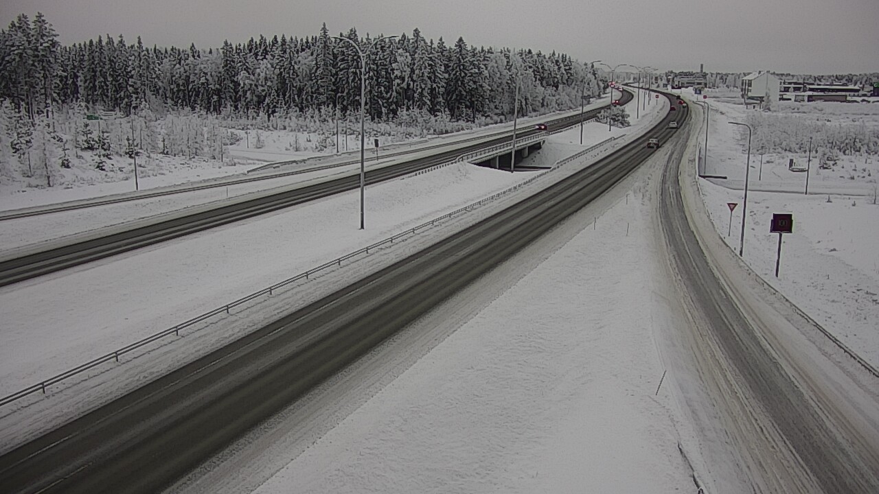 Weather Camera Image Väg 4 Kempele, Zatelliitti, Oulu, Pohjois-Pohjanmaa