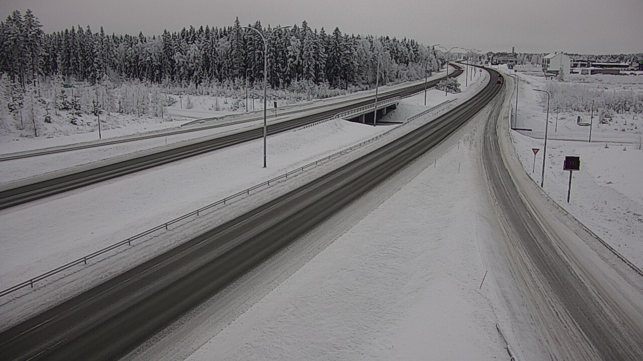 Weather Camera Image Väg 4 Kempele, Zatelliitti, Oulu, Pohjois-Pohjanmaa