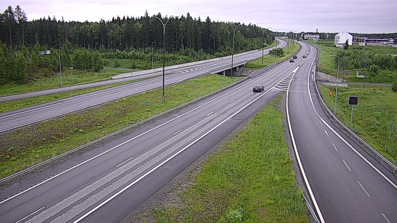 Weather Camera Image Väg 4 Kempele, Zatelliitti, Oulu, Pohjois-Pohjanmaa