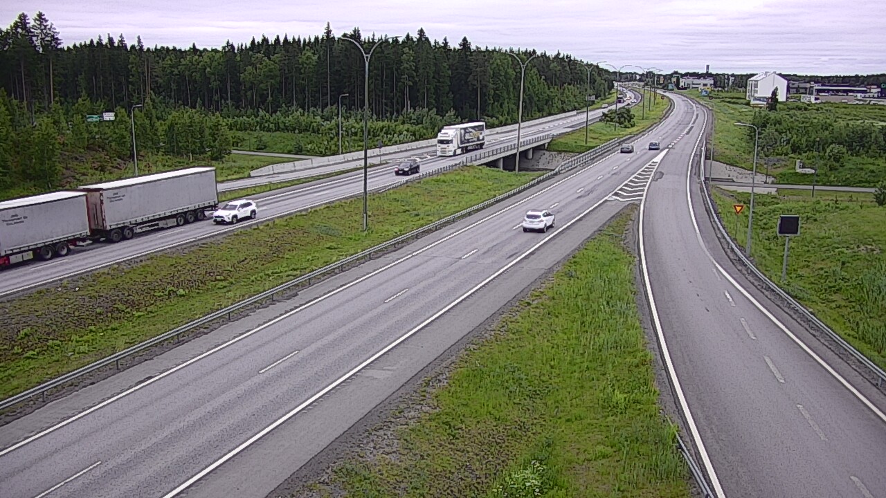Weather Camera Image Väg 4 Kempele, Zatelliitti, Oulu, Pohjois-Pohjanmaa
