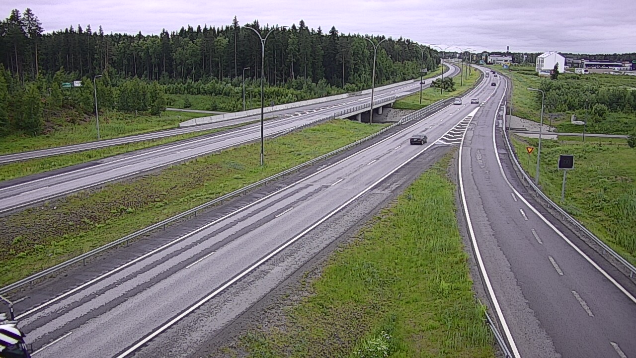 Weather Camera Image Väg 4 Kempele, Zatelliitti, Oulu, Pohjois-Pohjanmaa