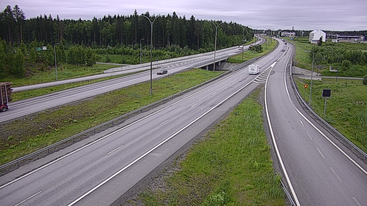 Weather Camera Image Väg 4 Kempele, Zatelliitti, Oulu, Pohjois-Pohjanmaa