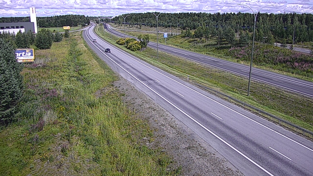 Weather Camera Image Road 4 Kempele, Zatelliitti, Oulu, Pohjois-Pohjanmaa
