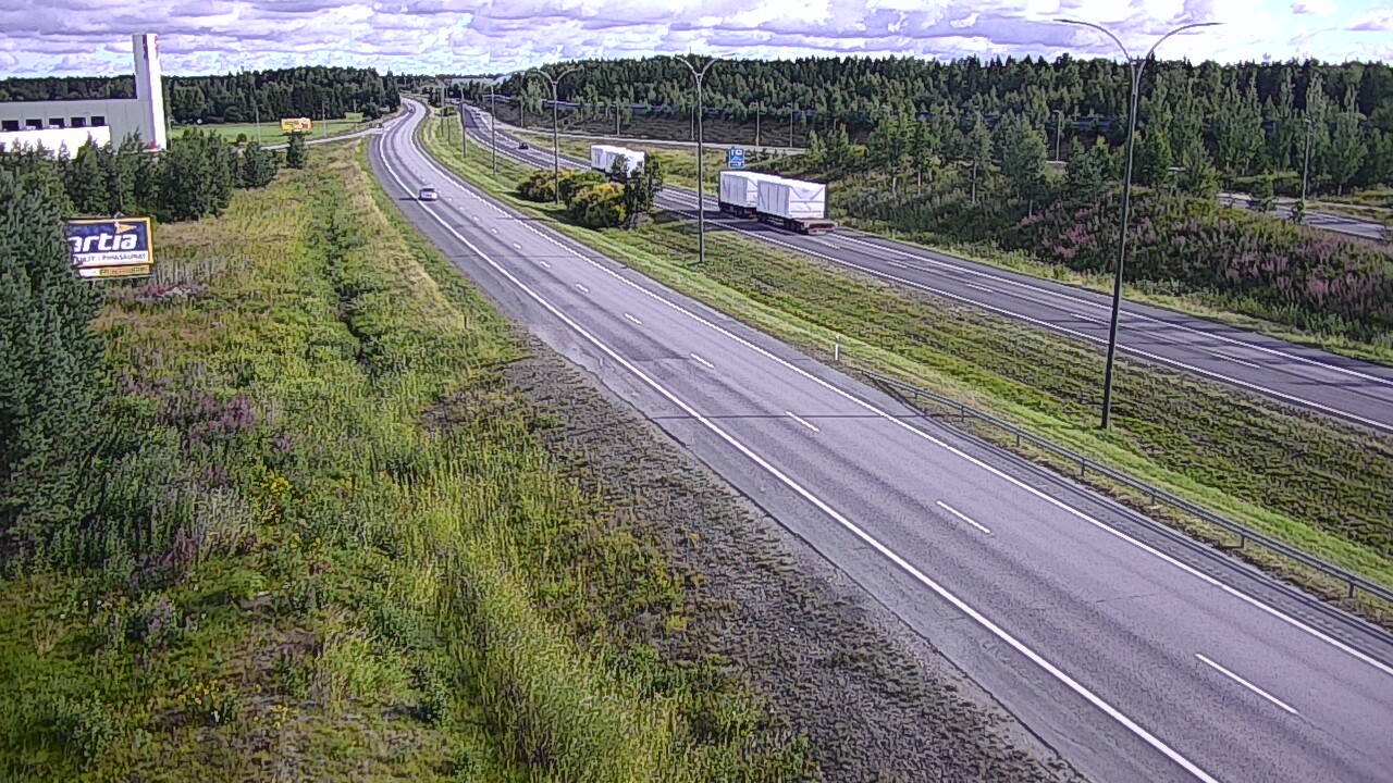 Weather Camera Image Väg 4 Kempele, Zatelliitti, Oulu, Pohjois-Pohjanmaa