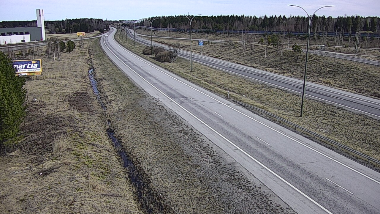 Weather Camera Image Väg 4 Kempele, Zatelliitti, Oulu, Pohjois-Pohjanmaa