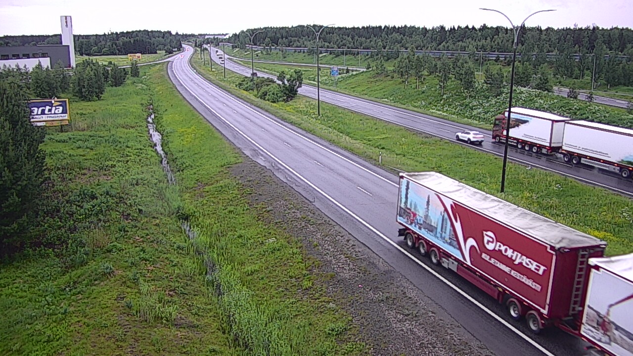 Weather Camera Image Road 4 Kempele, Zatelliitti, Oulu, Pohjois-Pohjanmaa