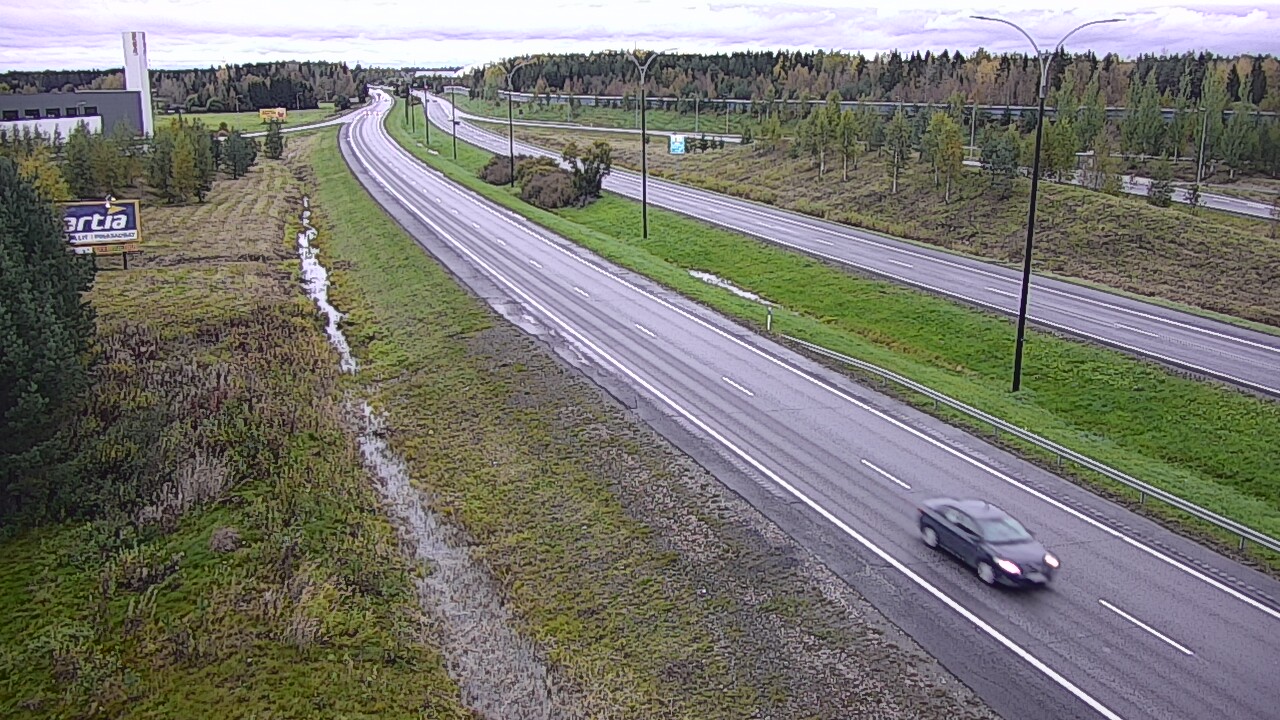 Weather Camera Image Väg 4 Kempele, Zatelliitti, Oulu, Pohjois-Pohjanmaa