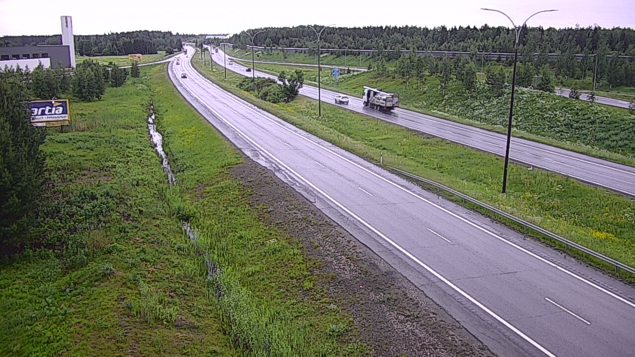 Kelikamerat Kuva Tie 4 Kempele, Zatelliitti, Oulu, Pohjois-Pohjanmaa