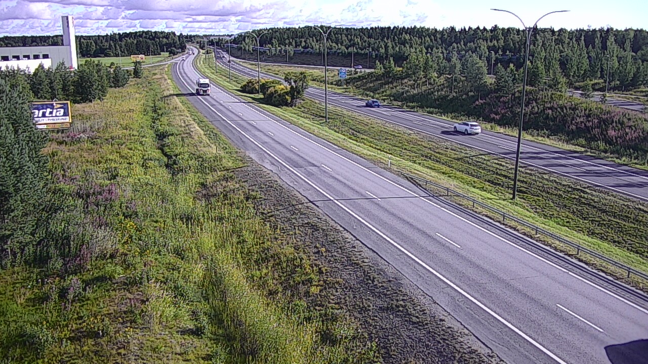 Weather Camera Image Väg 4 Kempele, Zatelliitti, Oulu, Pohjois-Pohjanmaa
